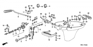   /    /    (Shift Shaft / Carrying Handle / Cover Lock Lever)