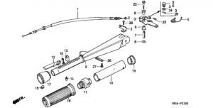  /   (Steering Handle / Throttle Cable)