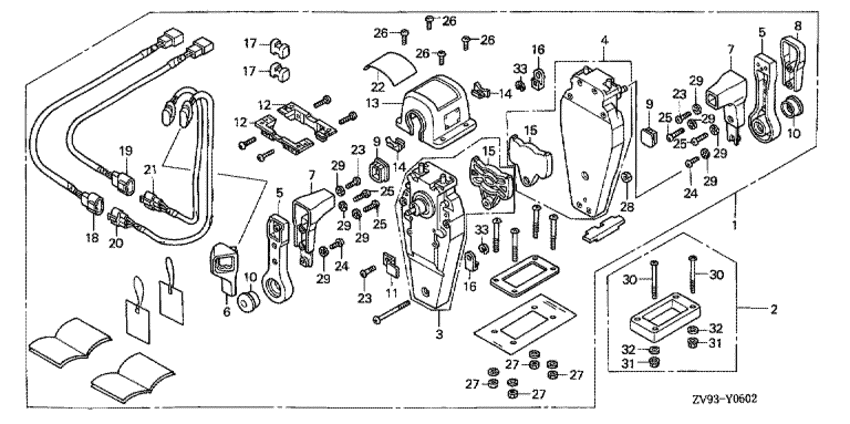���������  �������� ��������� ����� BF25AX - Remote Control (top Mount Dual Type) (right) / ������������� ���������� (�������, ������, ������ ������)