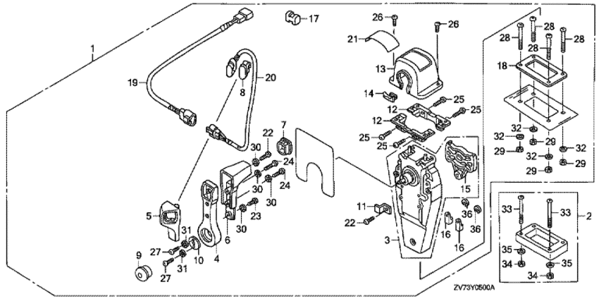 ��������� 4x-������� ����� ����� BF30D4 - Remote Control (top Mount Single Type) (right)