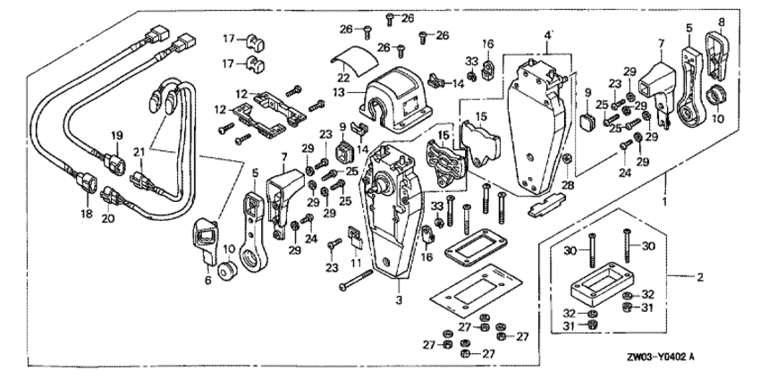  BF75AT - Remote Control (top Mount Dual Type) (right) /   (, ,  )