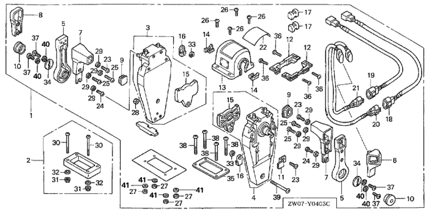 �������� ������ ������� ����� BF75A2 - ������������� ���������� (��������, ������ ������) (�����) / Remote Control (top Mount Dual Type) (left)