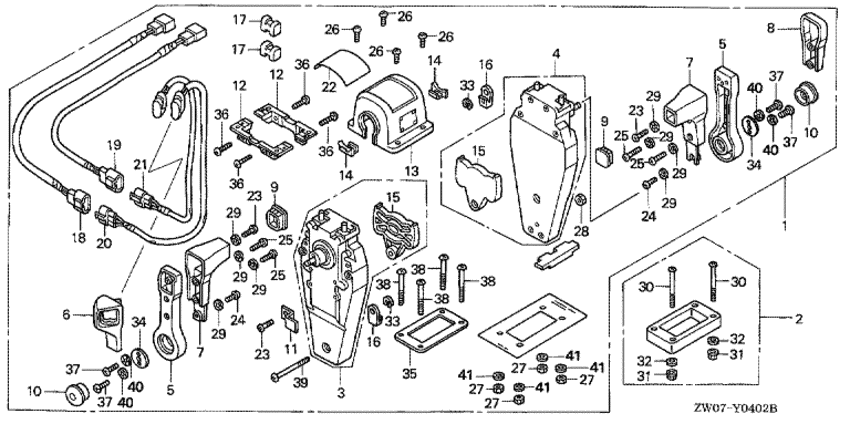 ���������  ����� BF75A2 - Remote Control (top Mount Dual Type) (right)