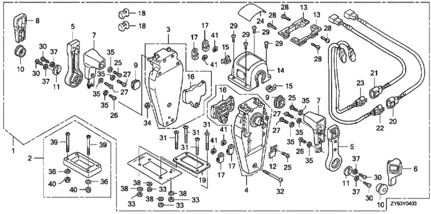 ��������� ������-������� ����� BF75DK0 - Remote Control (top Mount Dual Type) (left)
