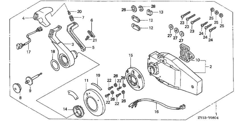 ���������  ����� BF150A4 - Remote Control (flush Mount Type) (right) / ������������� ���������� (������, ������ ���������)