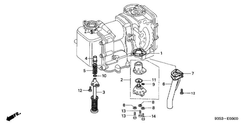     B75K2 - Oil Pump / Oil Filter / Exhaust Pipe -   /   /  