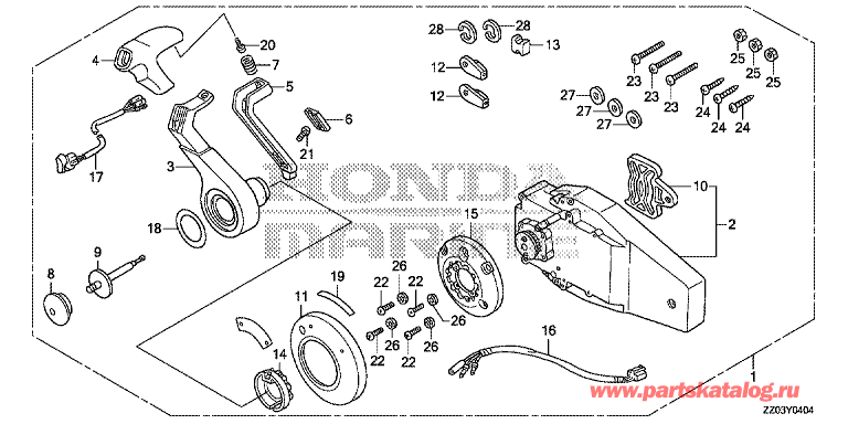 ��������� 4x-������� �������� ��������� BF100A - Fop-4-4 Flush Type Remote Control Top Mount (Right) - Fop-4-4 ���������� �� (��������� ���������, ������)