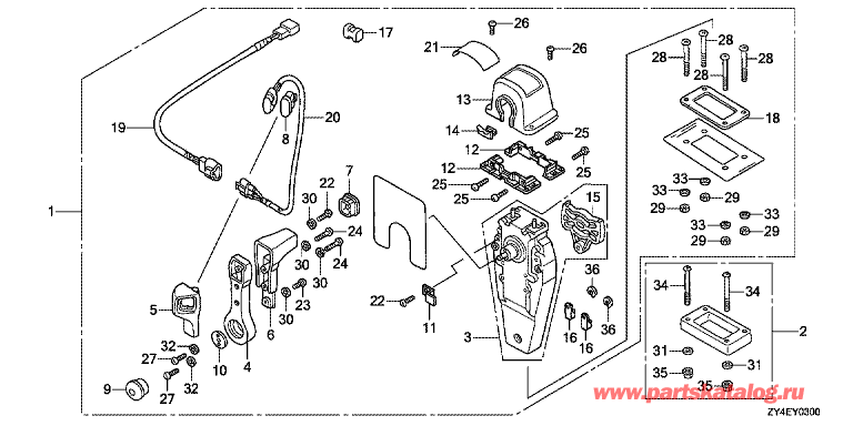 ���������  �������� ����� BF225AK3 - Fop-3 ���������� �� (���������, ��������� ������, ������) - Fop-3 Single Type Remote Control Top Mount (Right)