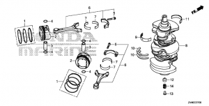 E-07  /  (E-07 Crankshaft / Piston)