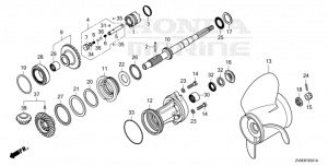 F-05-1    ( ) (F-05-1 Propeller Shaft (Reverse rotation))