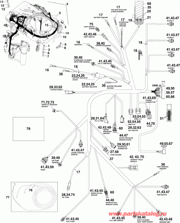    E115DCXSCS  - ectrical Harness