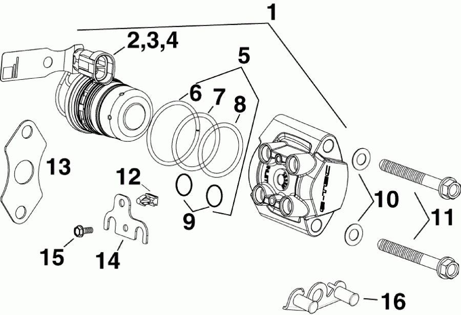   Evinrude E115DCXSCS  - el Injector