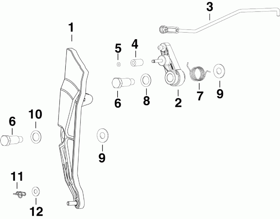   EVINRUDE E150DPLSCR  - rottle Linkage - rottle  