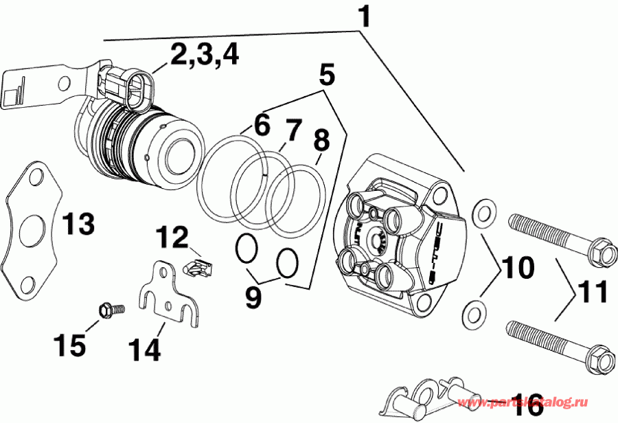  Evinrude E150DPXSCR  - el �������� - el Injector