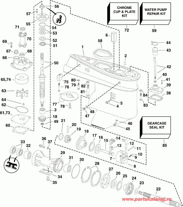 ��������� Evinrude E65WDRLSCS  - arcase / arcase