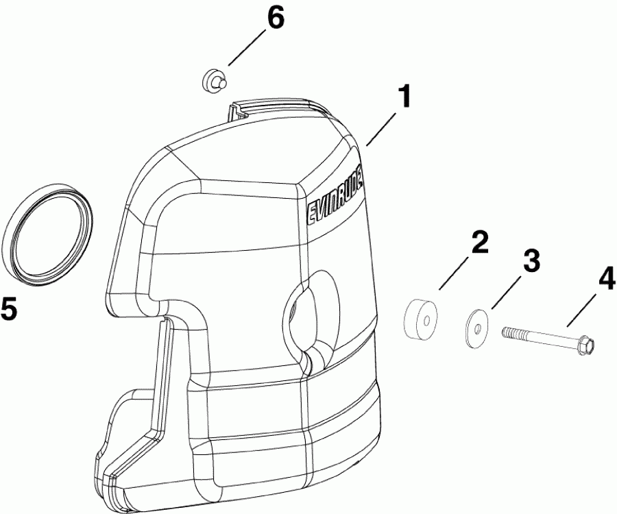   EVINRUDE E65WDRYSCS  - r Silencer - r 