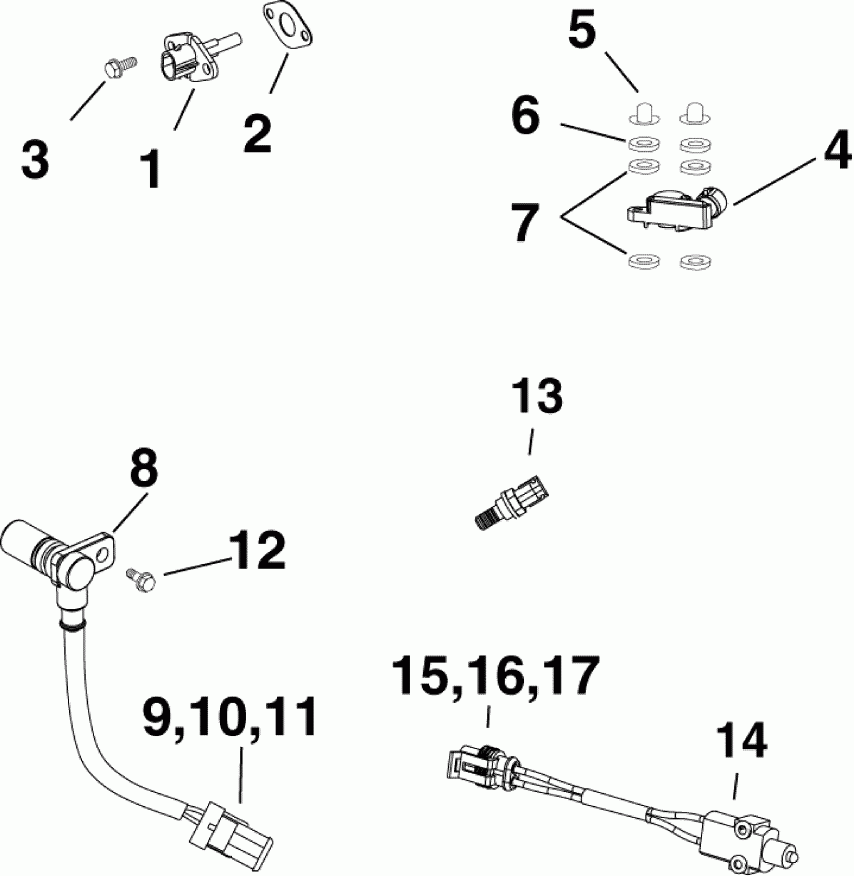   EVINRUDE E40DPGLAGC  - sensors / 