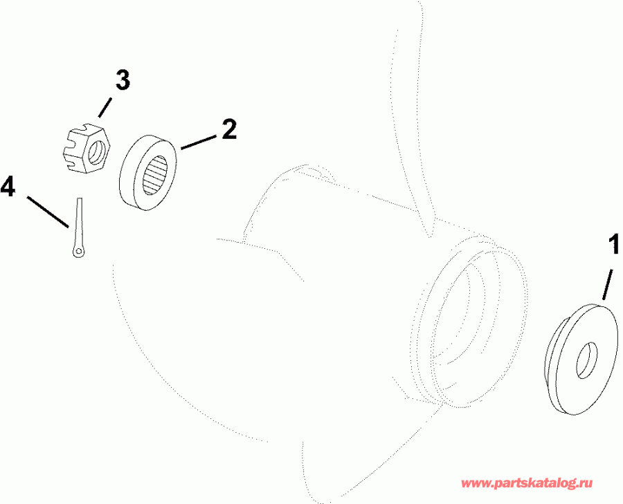  Evinrude E60DSLAGB  - propeller Hardware / �������� �������� �����