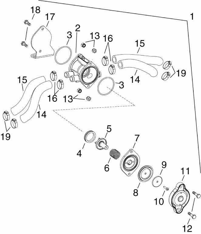   Evinrude DE225CXAAC  - water Pressure Relief Valve