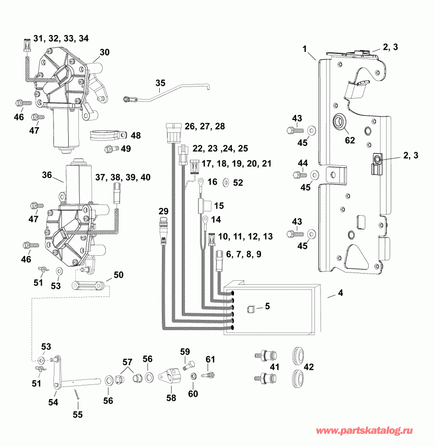 �������� ����� EVINRUDE DE300PZAAA  - electronic Shift And Throttle