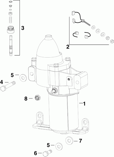  EVINRUDE E225DHLAAC  -  - electric Starter