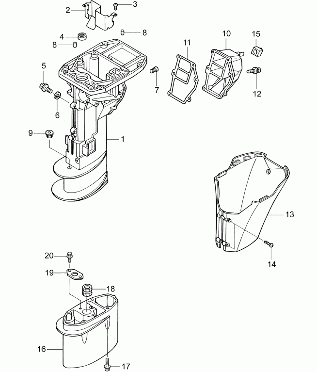 ��������� ��������� ������� B10EGL4ABA  - ������ ���� �������� - driveshaft Housing