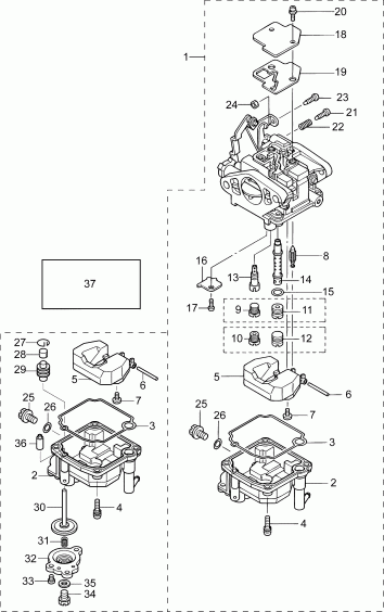    Evinrude B10EGL4ABB  -    / carburetor Assembly