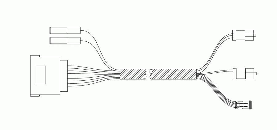    EVINRUDE B15RGL4ABA  - mws To Portable Adapter   / mws To Portable Adapter Harness