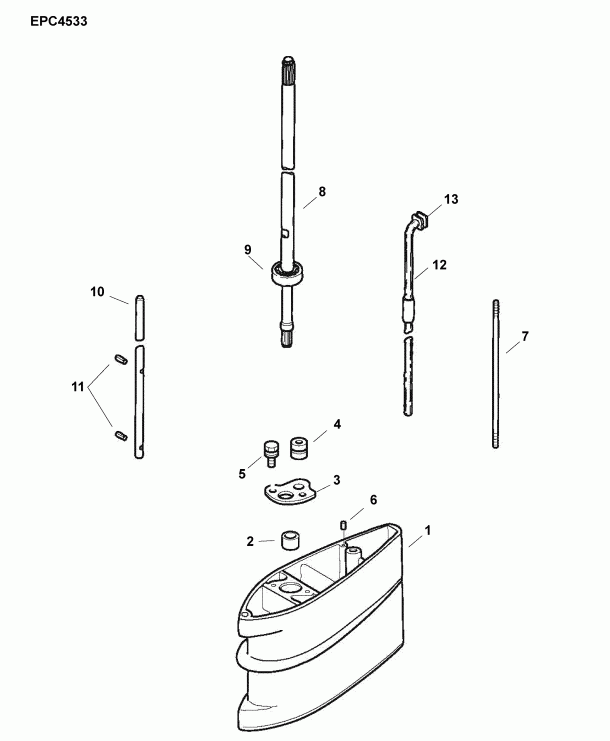 ��������� ��������� Evinrude B3RG4ABA  - accessories