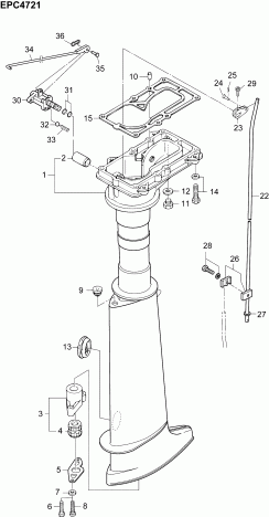 �������� ��������� ����� ������� B6RG4ABB  - ������ ���� �������� / driveshaft Housing