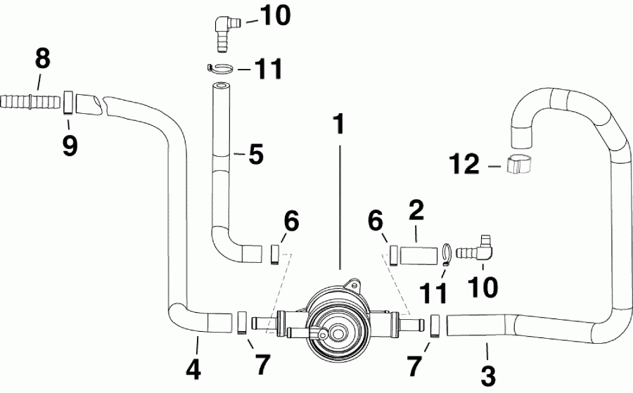   Evinrude DE150CXABB  - fuel Lift Pump