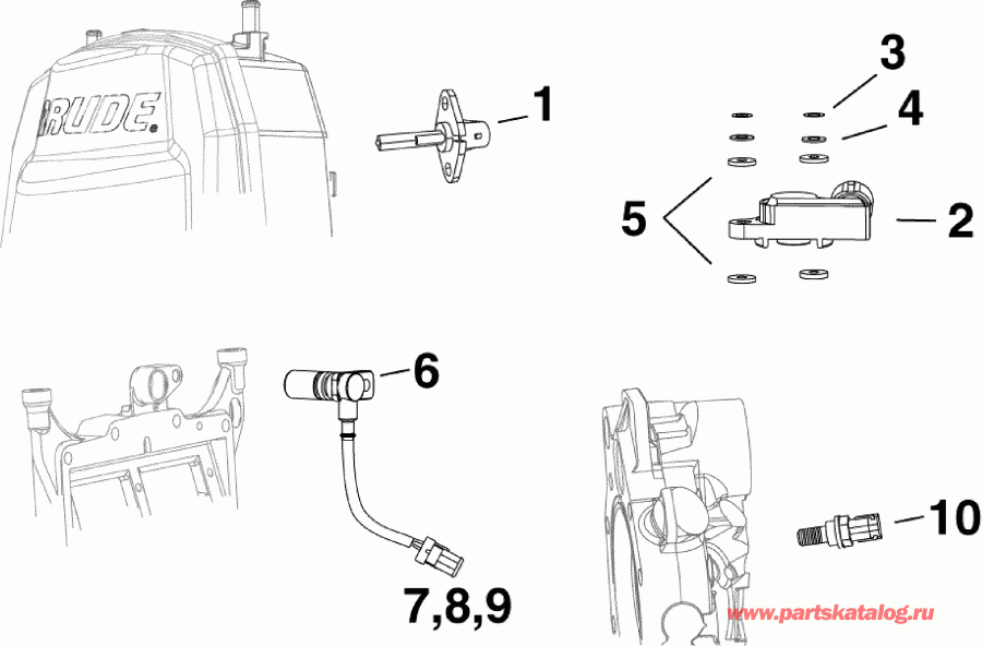    Evinrude DE150CXABG  -  - sensors