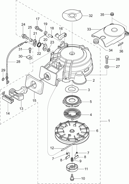 ��������� �������� ����� ������� E10RGL4ABB  - recoil Starter