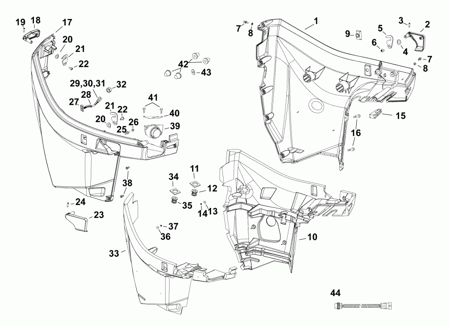 ��������� ��������� ������� E115DBXABA  - lower Engine Cover