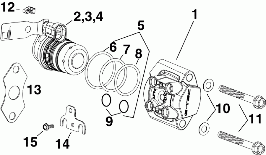  Evinrude E135HGXABG  -   / fuel Injector