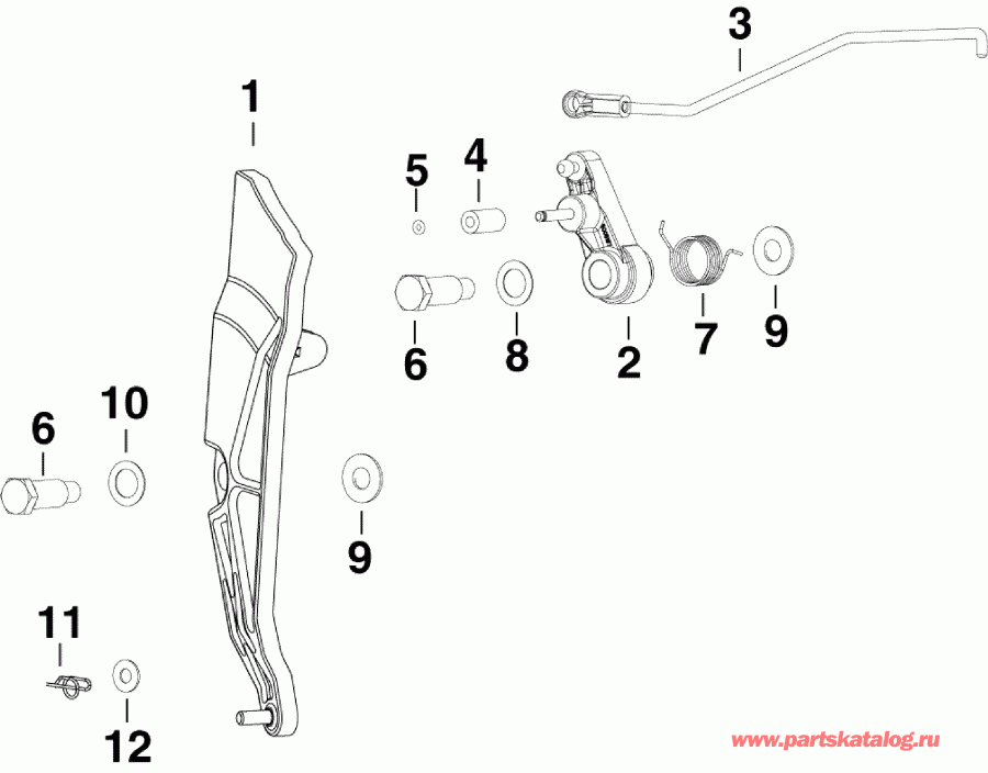  EVINRUDE E135HSLABA  -  age / throttle Linkage