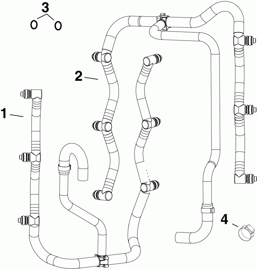   Evinrude E150DGXABG  -  s / fuel Rails