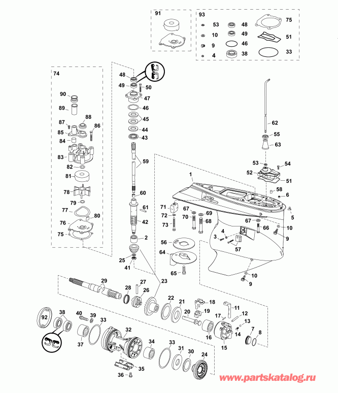  ������� E150DPXABB  - ��������, M2-type / gearcase, M2-type