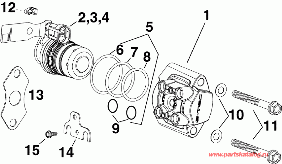 ��������� ����� EVINRUDE E150DSLABA  - fuel Injector