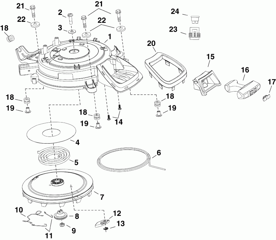   EVINRUDE E15DHTLABB  -   / recoil Starter