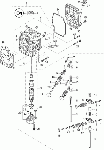   E15RG4ABA  - cylinder Head Assembly /    Assembly