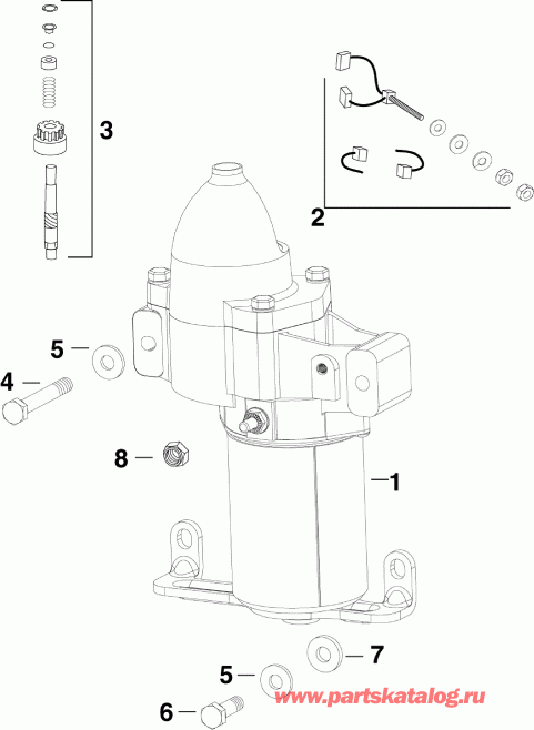  Evinrude E175DSLABB  - electric Starter - 