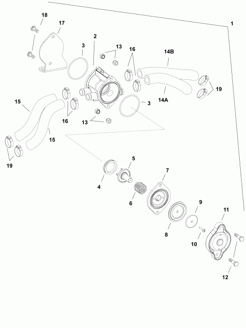    Evinrude E225DHLABB  - water Pressure Relief Valve