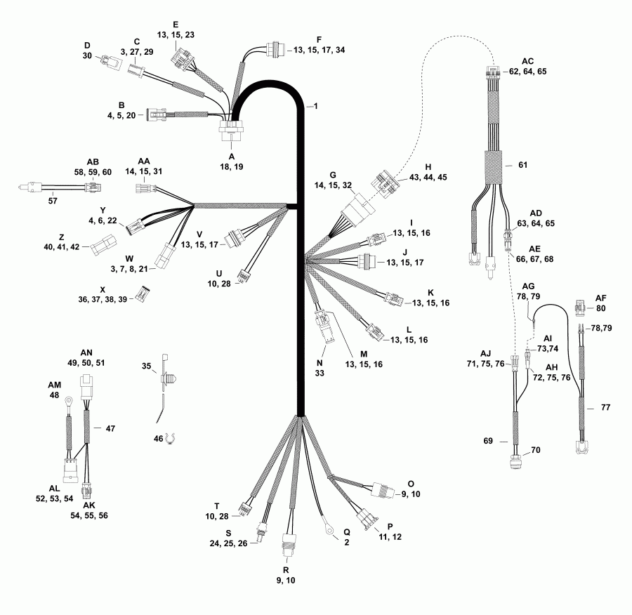   E25DPGLABF  - electrical Harness -  -  