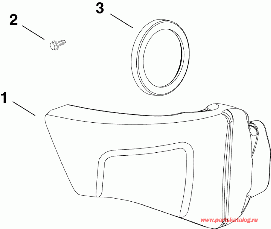 �������� ��������� ����� Evinrude E25DTSLABF  - air Silencer / air ���������