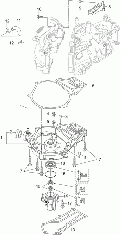 �������� ����� Evinrude E3RG4ABB  - oil Pan