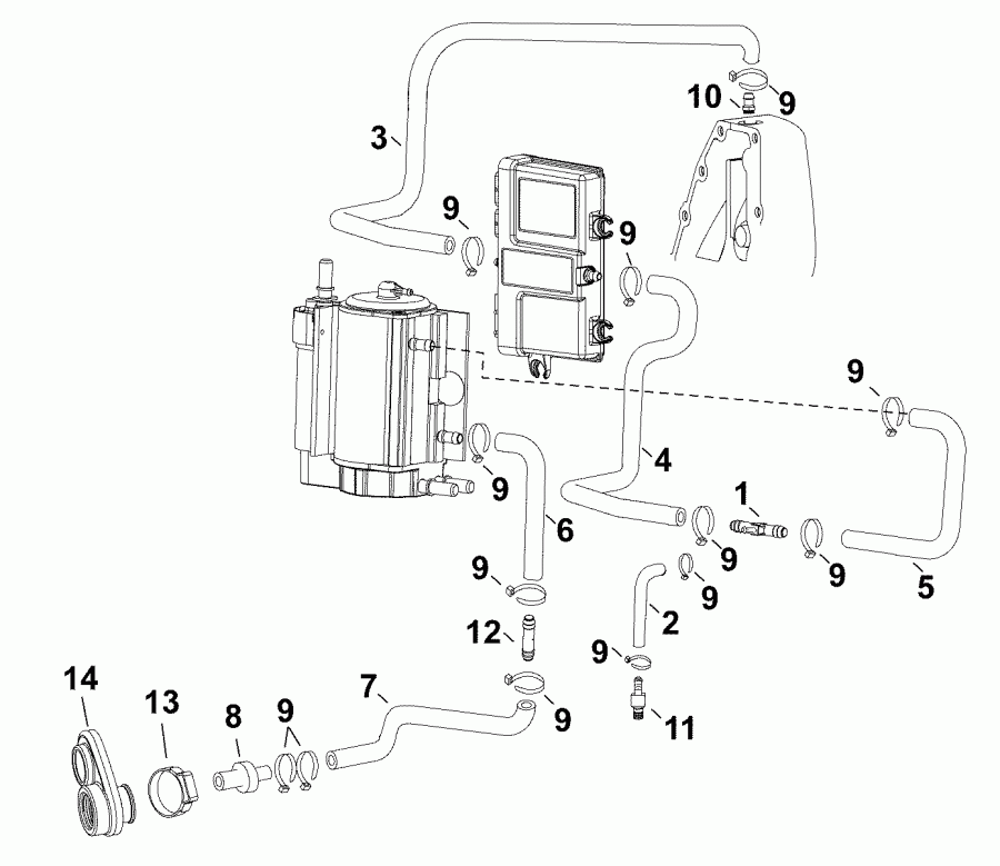 ����� ������� E50DSLABA  - ������ ���������� - cooling Hoses