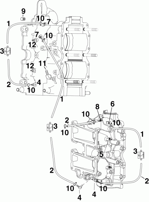 ��������� ����� ������� E55MJRLABB  - C������ ������������ ����� - oil Recirculation System