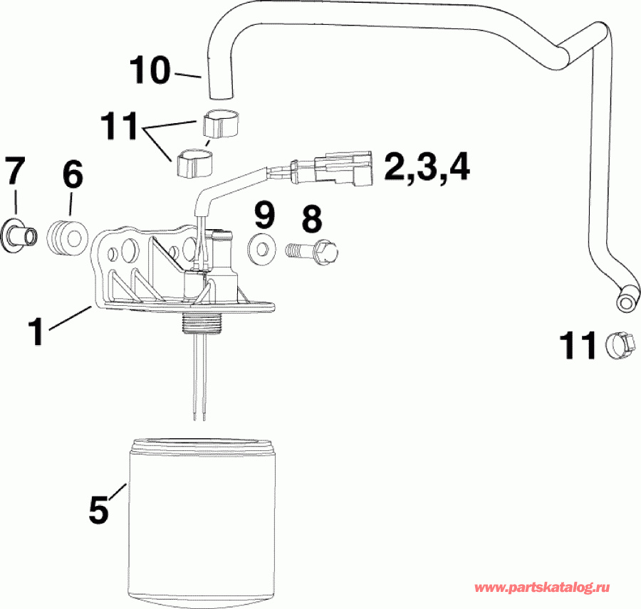 �������� ��������� ����� EVINRUDE E115DPXAFG  - fuel Filter
