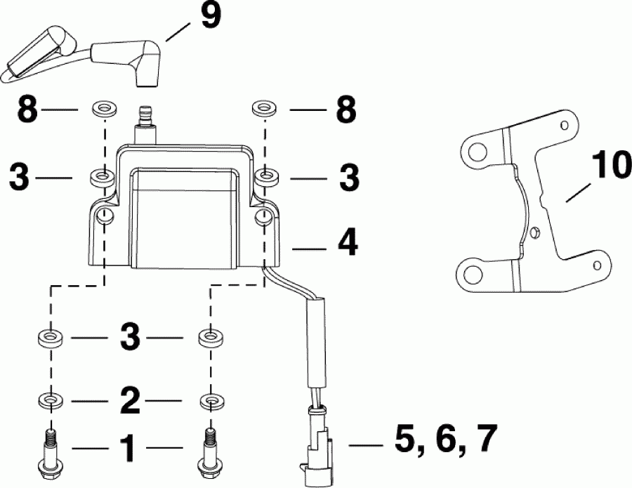  ������� E25DTSLAFB  - ignition Coil - ������� ���������